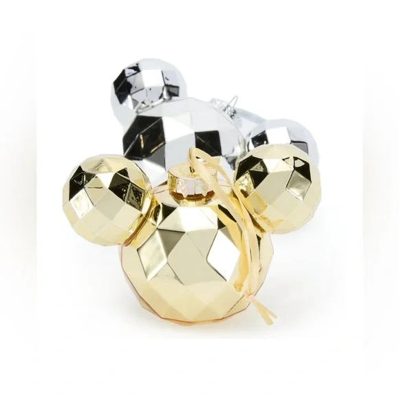 Disney Mickey Mouse Icon Ornaments,4 Glass Ornament Set,NWT - Picture 3 of 5